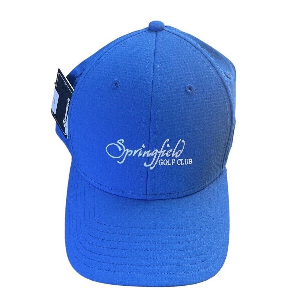 NWT Taylormade Springfield Golf Club Strapback Hat Cap Blue Adjustable Men